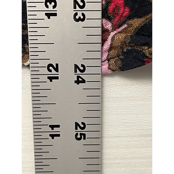 Jessica Simpson Blouse Size M Floral Print Long Sleeve V Neck Bruna - Picture 5 of 11